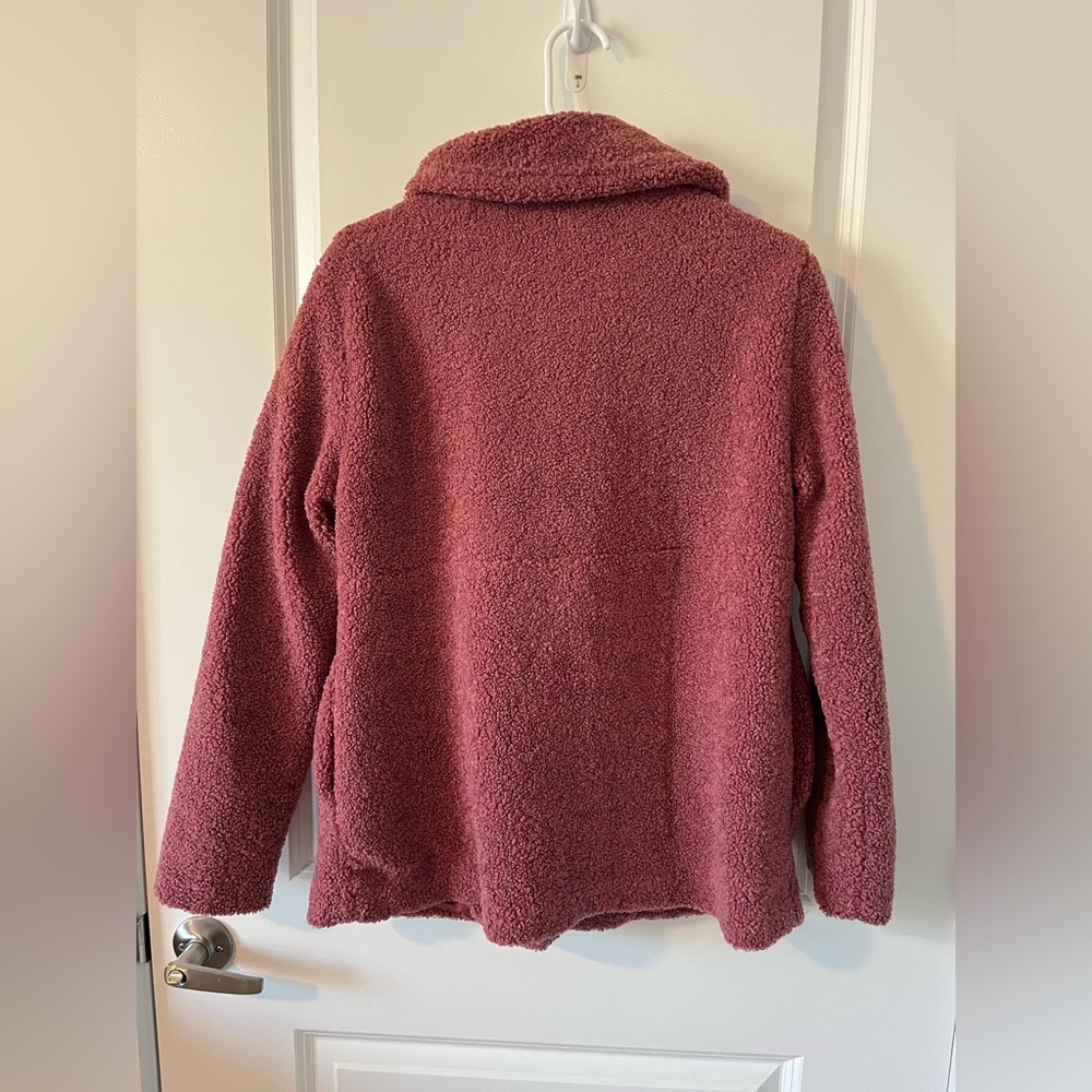 Old Navy Pink Teddy Fuzzy Coat - Picture 4 of 5
